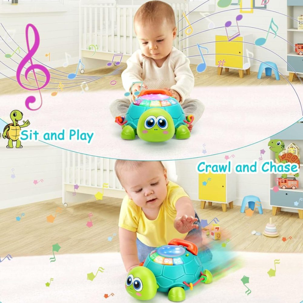 Musical Turtle Baby Toys 6 To 12 Months  Infant Light Up Music Toys Tummy Time Development  Crawling Toy For 7 8 9 10+ Month Old  Easter Christmas For Babies 4 5 6 12 Month Boy Girl  |  Musical Toys All Toys