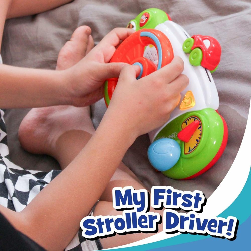 My First Baby Stroller Toy  Toddler Steering Driving Wheel  Car Seat Educational Learning Driver Toys  Pretend Drive Dashboard  Infant Baby Preschool Gift 6 7 8 9 10 11 12 Month 1 Year Old  |  Car Seat & Stroller Toys All Toys Car Seat & Stroller Toys