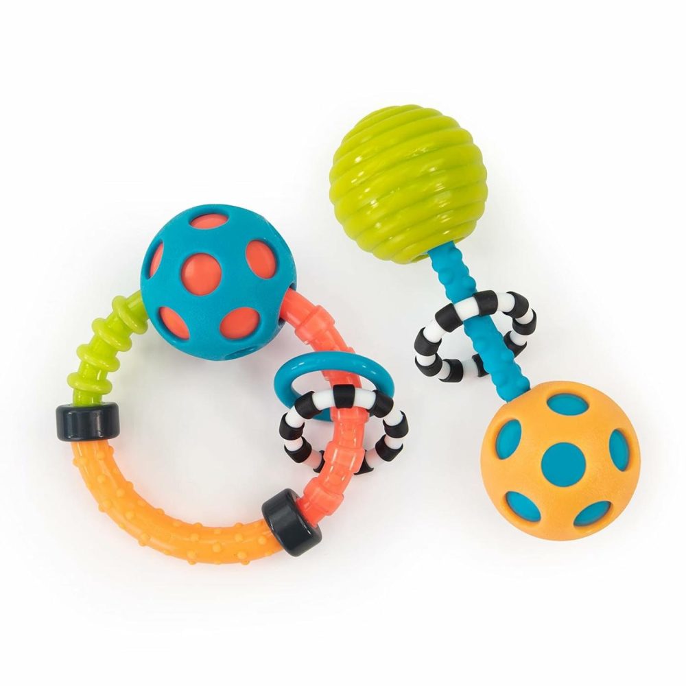 My First Bend & Flex Rattle Set – 2 Piece – For Ages 0+ Months  |  Rattles & Plush Rings All Toys Blue