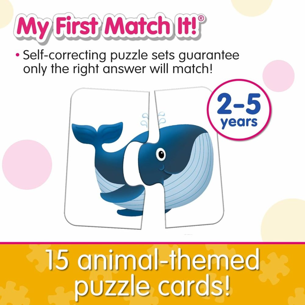 My First Match It – Head And Tails – 15 Piece Self-Correcting Animal Matching Puzzles – Learning Toys For Toddlers 1-3 – Award Winning Toys  |  Early Childhood Education Materials All Toys Early Childhood Education Materials