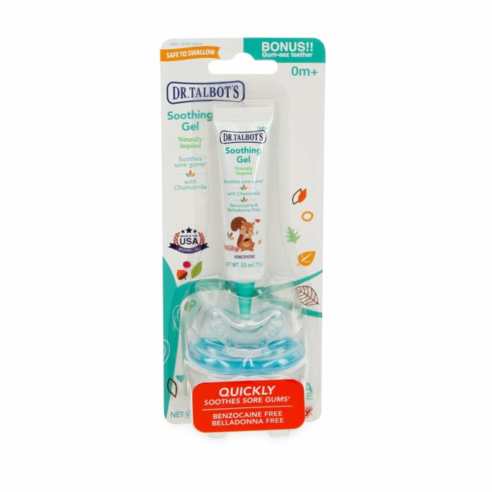 Naturally Inspired Soothing Gel For Sore Gums With Bonus Gum-Eez Teether Combo  Benzocaine Free  Belladonna Free  One Color  0.53 Fluid Ounce  |  Teethers All Toys Teethers