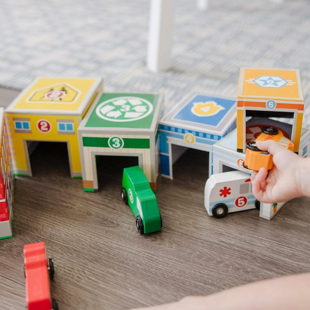 Nesting And Sorting Blocks – 6 Buildings  6 Wooden Vehicles – Fsc Certified  |  Sorting & Stacking Toys All Toys Sorting & Stacking Toys