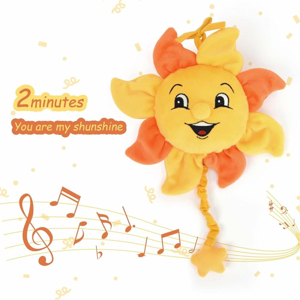 Newborn Baby Musical Toy For Infant 0,3,6,12 Months  Soft Hanging Plush Stroller Toy For 6 To 12 Months Baby With You Are My Sunshine Music  Brighten Boy And Girl’s Bed,Carseat And Room  |  Musical Toys All Toys