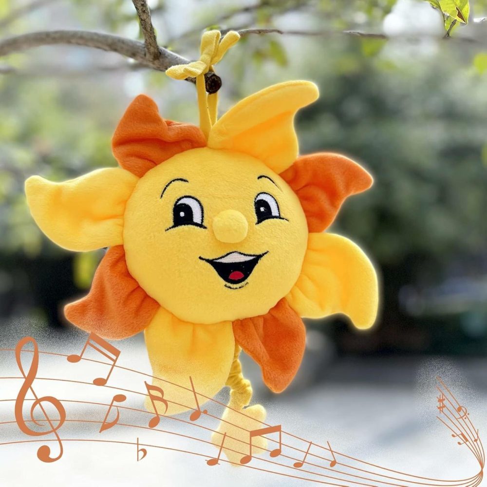 Newborn Baby Musical Toy For Infant 0,3,6,12 Months  Soft Hanging Plush Stroller Toy For 6 To 12 Months Baby With You Are My Sunshine Music  Brighten Boy And Girl’s Bed,Carseat And Room  |  Musical Toys All Toys