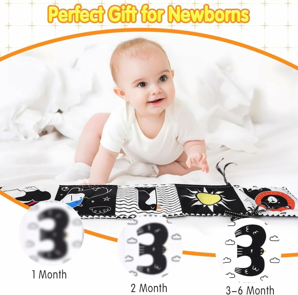 Newborn Toys Black And White High Contrast Baby Toys For 0-6  6-12 Months  Early Education Baby Book With Numbers  Weather And Animals Signs  Tummy Time Toys  Baby Registry Search Gifts  |  Car Seat & Stroller Toys All Toys Car Seat & Stroller Toys