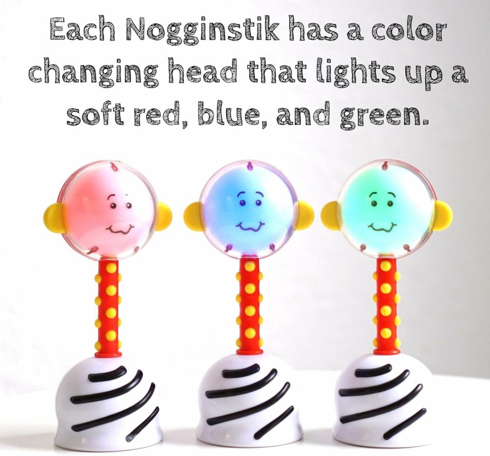 Nogginstik Developmental Light-Up Rattle For Infants Up To 12 Months  |  Rattles & Plush Rings All Toys Rattles & Plush Rings