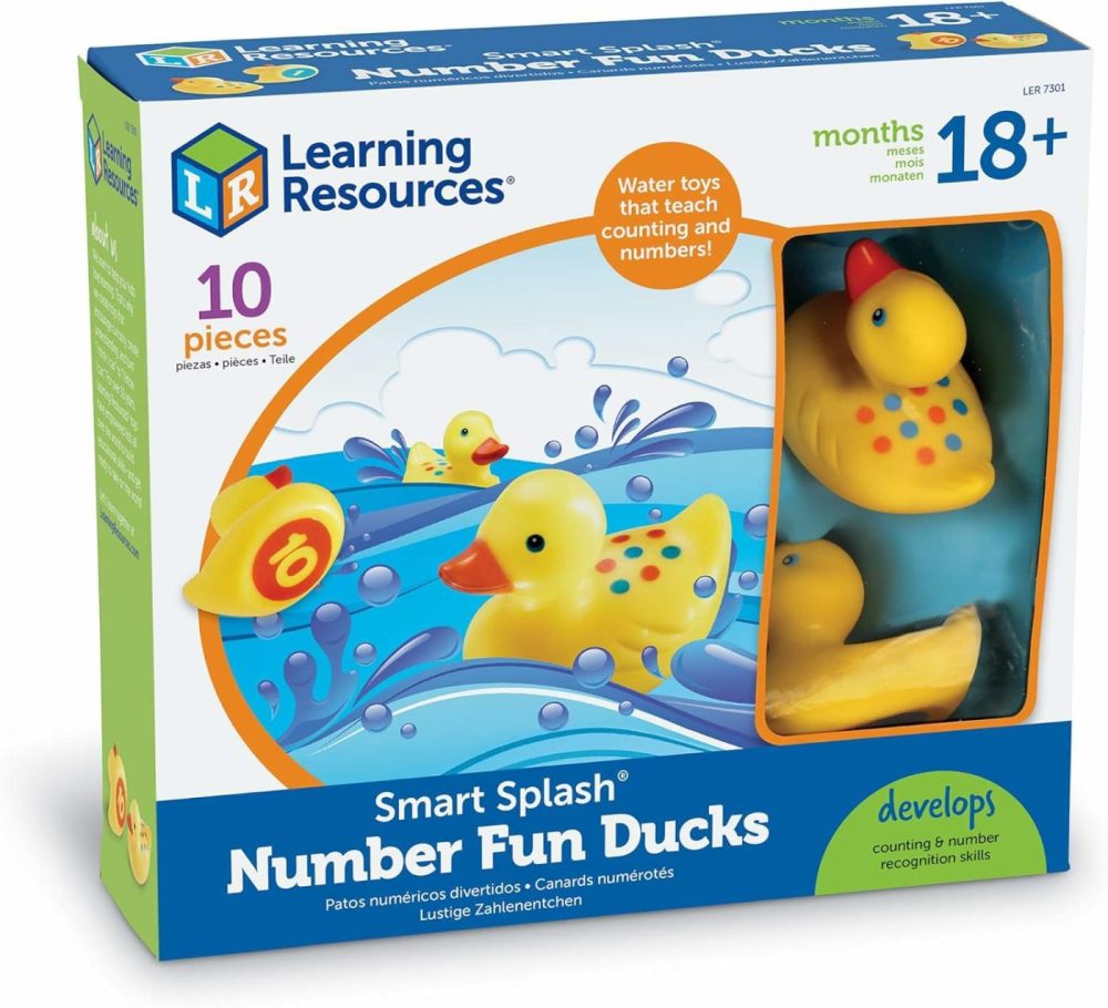 Number Fun Ducks – 10 Pieces  Ages 18+ Months Toddler Learning Toys  Preschool Toys  Toddler Bath Toys  Baby Bath Toys  |  Bath Toys All Toys Bath Toys