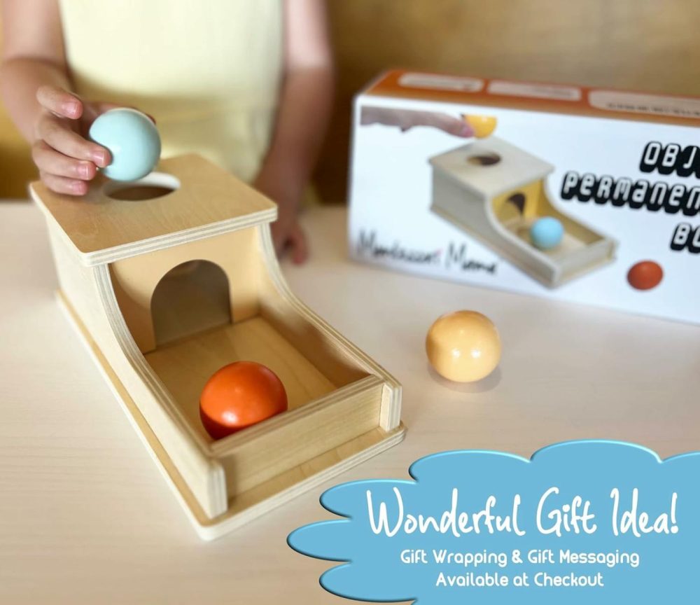 Object Permanence Box Montessori Toys For Babies 6-12 Months+ Developmental Ball Drop Montessori Wooden Toys – Infant Toddler Montessori Toy For 1 Year Old  |  Sorting & Stacking Toys All Toys Sorting & Stacking Toys