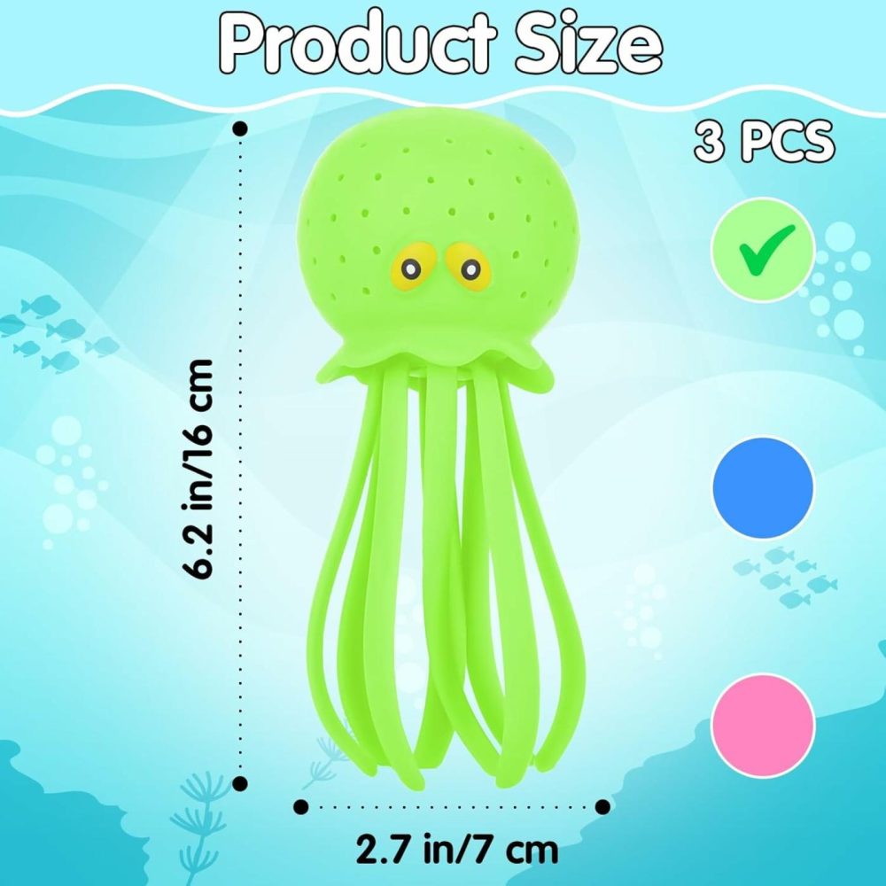 Octopus Water Pool Toys For Toddlers Water Bombs Splash Balls For Kids Summer Bath Swimming (Octopus3Pcs)  |  Bath Toys All Toys Bath Toys