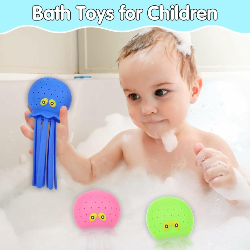 Octopus Water Pool Toys For Toddlers Water Bombs Splash Balls For Kids Summer Bath Swimming (Octopus3Pcs)  |  Bath Toys All Toys Bath Toys