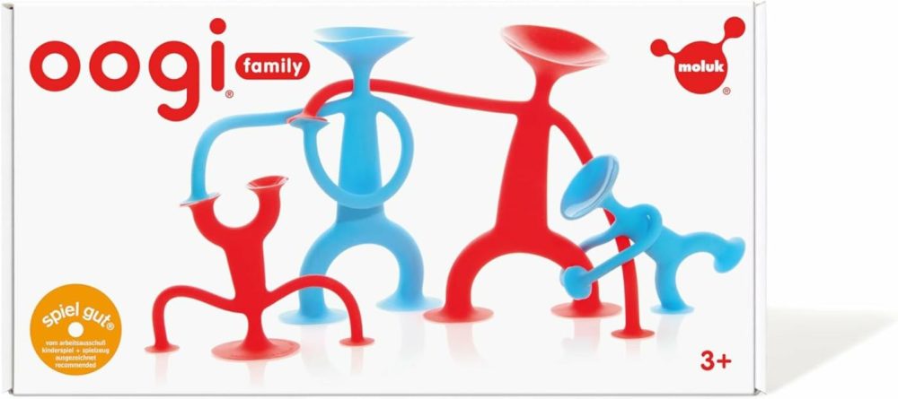 Oogi Family By Moluk – Red  Blue – Open-Ended Fidget Toys  Kids & Teens  |  Early Development & Activity Toys All Toys Early Development & Activity Toys