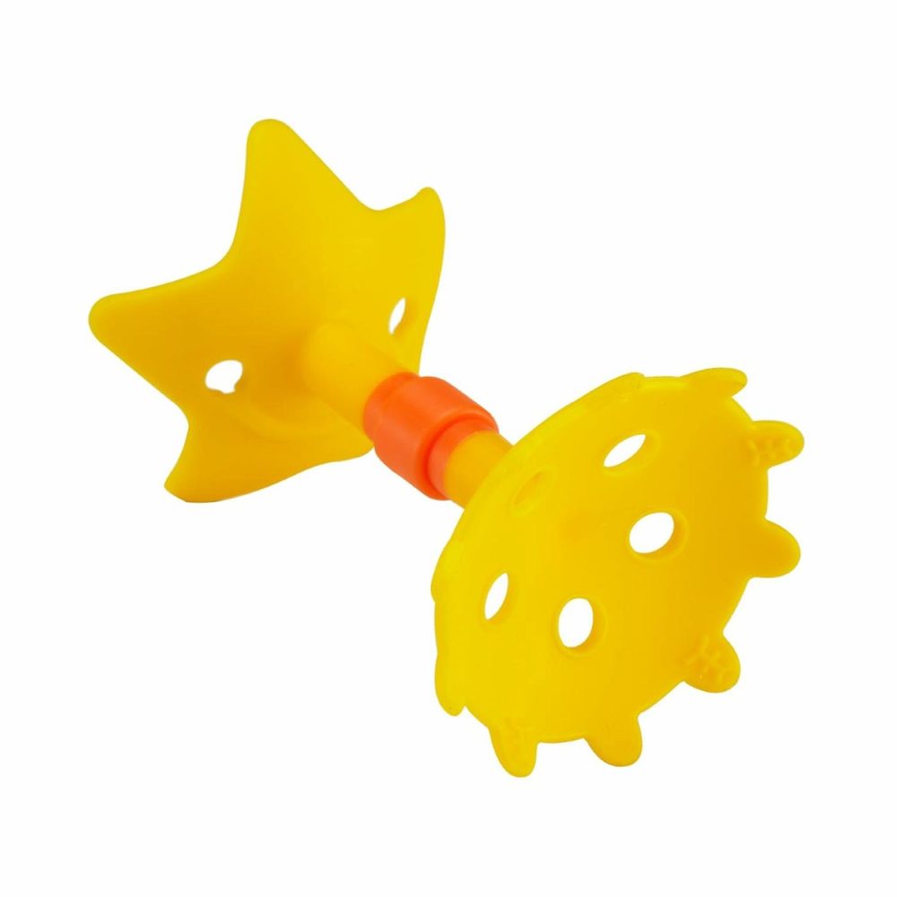 Original Teethin Smart Ez Grip Star Teether And Sensory Toy For Babies And Toddlers. Bpa Free Teether Yellow  |  Teethers All Toys Teethers