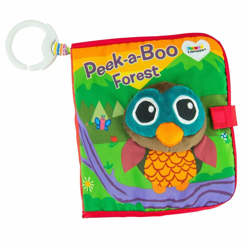 Peek-A-Boo Forest Soft Baby Book – Clip-On Cloth Book – Washable Crinkling Fabric Pages For Sensory Play – Teething And Learning Toys For Babies – 6 Months And Up  |  Teethers All Toys Teethers