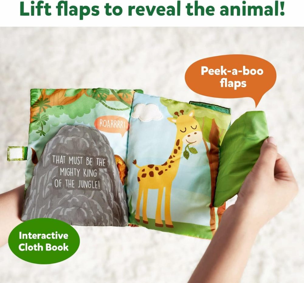 Peek-A-Boo Jungle Book – Soft Cloth Book For Baby  Infant & Toddler Toys  Crinkle Pages For Sensory Play  Gifts For Ages 6 Months And Up  |  Sorting & Stacking Toys All Toys Sorting & Stacking Toys