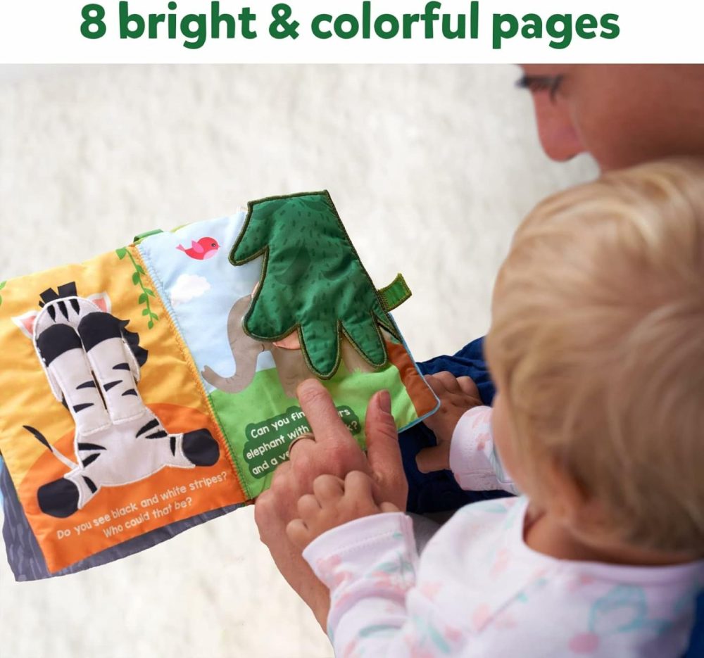 Peek-A-Boo Jungle Book – Soft Cloth Book For Baby  Infant & Toddler Toys  Crinkle Pages For Sensory Play  Gifts For Ages 6 Months And Up  |  Sorting & Stacking Toys All Toys Sorting & Stacking Toys