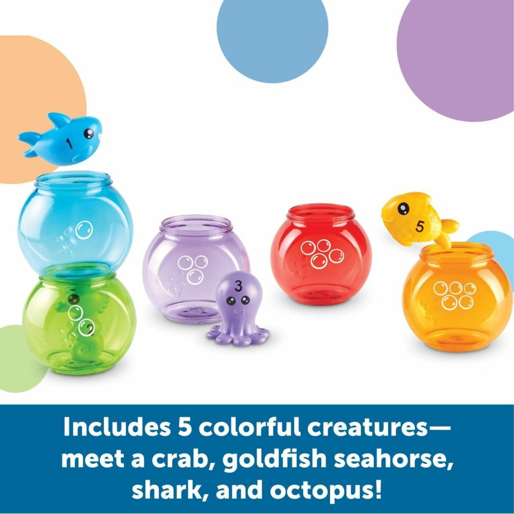 Peekaboo Fishbowl Friends  10 Pieces  Ages 18 Months+  Learning Toys  Baby Toys  Educational Toys,Fish Toys,Animal Toys,Bath Toys  |  Bath Toys All Toys Bath Toys