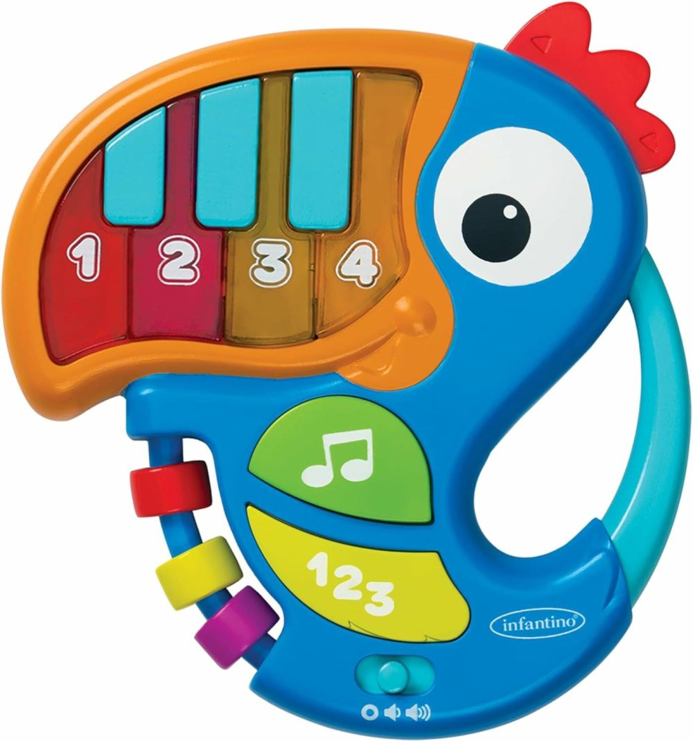 Piano & Numbers Learning Toucan – Light-Up Piano Keys And Numbers  Songs  Words  Phrases And Sound Effects  Easy To Grasp And Handle  For Babies And Toddlers  |  Musical Toys All Toys