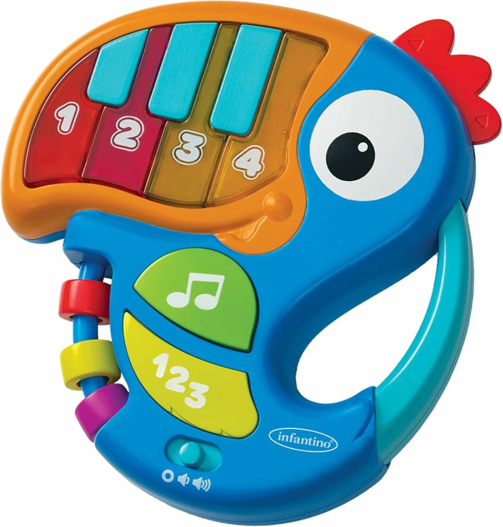 Piano & Numbers Learning Toucan – Light-Up Piano Keys And Numbers  Songs  Words  Phrases And Sound Effects  Easy To Grasp And Handle  For Babies And Toddlers  |  Musical Toys All Toys