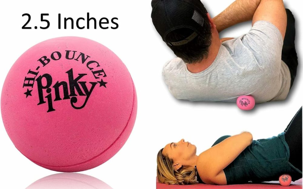 Pinky Ball (Pack Of 1) Play Therapy Hi Bounce Original Pink Ball For Kids And Adults 2.5″ Large Pink Rubber Massage Ball Super Balls 976-1E  |  Massage Balls All Toys Massage Balls