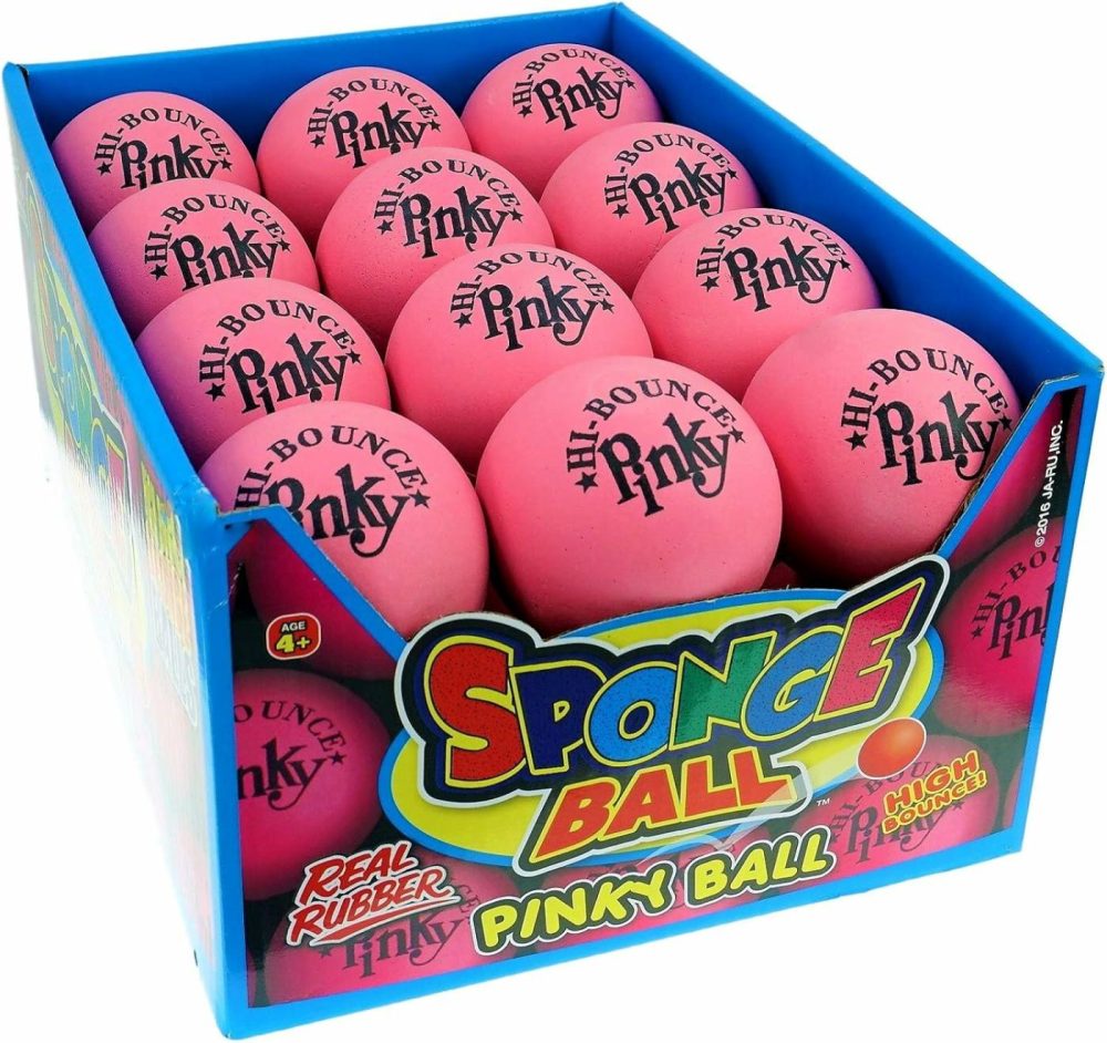 Pinky Ball (Pack Of 1) Play Therapy Hi Bounce Original Pink Ball For Kids And Adults 2.5″ Large Pink Rubber Massage Ball Super Balls 976-1E  |  Massage Balls All Toys Massage Balls