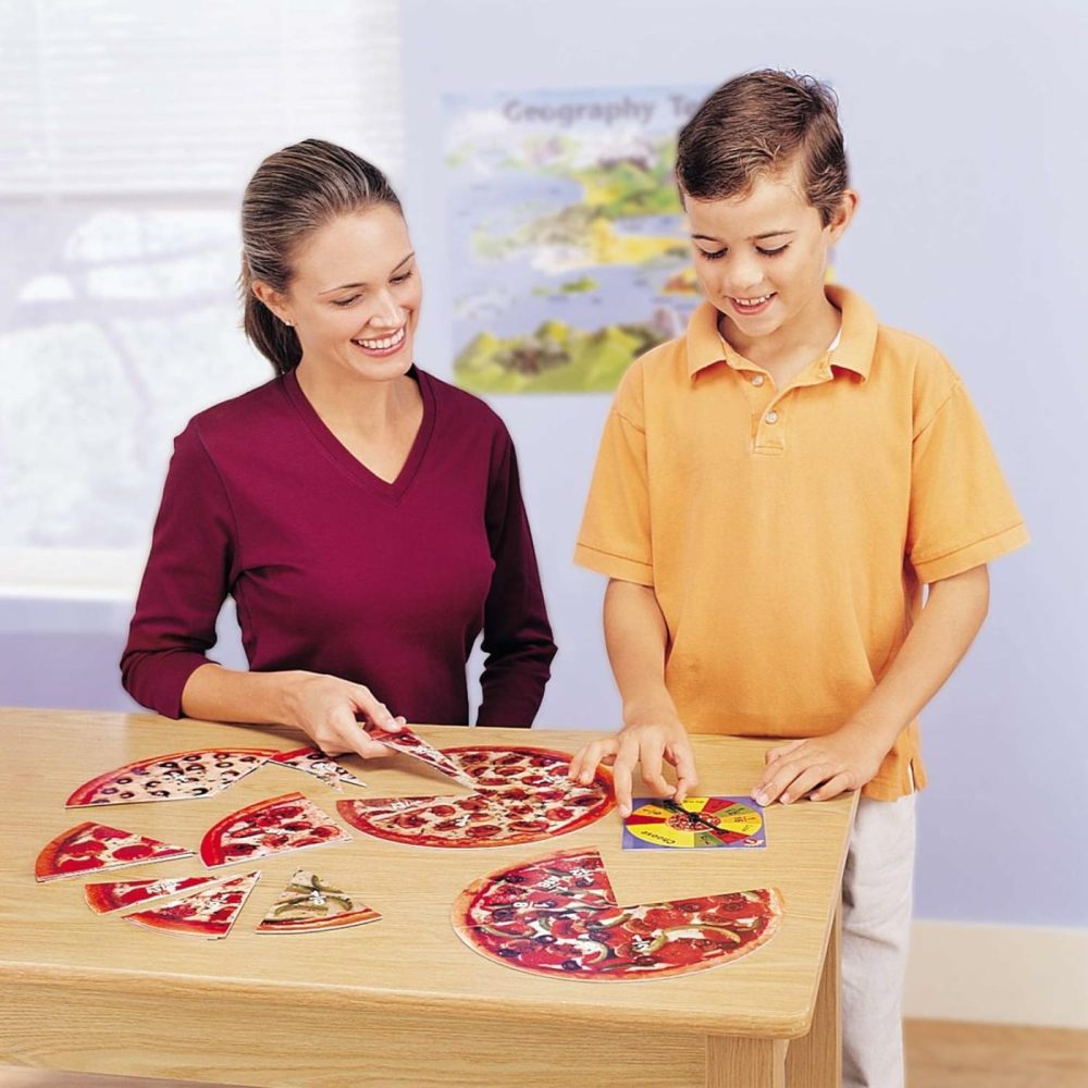 Pizza Fraction Fun Game  13 Fraction Pizzas  67 Piece Game  Ages 6+  |  Board Games All Toys Board Games