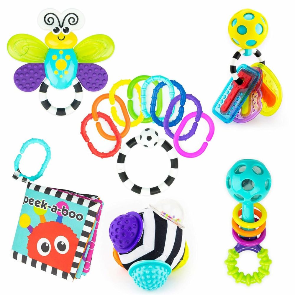 Play My Way Infant Gift Set – 6 Pieces – Ages 0+ Months  |  Rattles & Plush Rings All Toys Rattles & Plush Rings