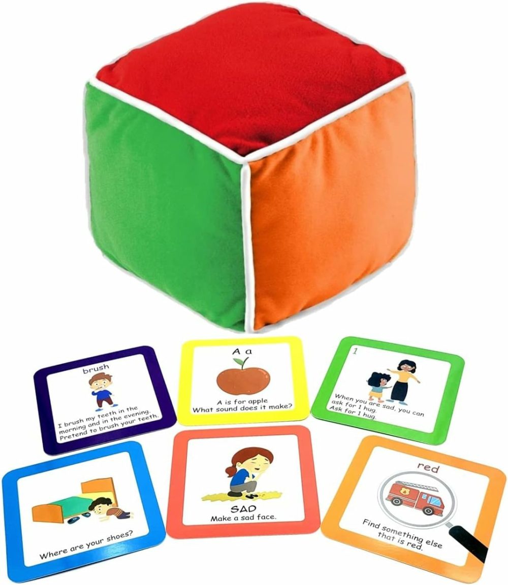 : Play & Learn Cube; Roll And Play Game For Toddlers; 1St Learning Game!; Teaches Colors  Numbers  Emotions  Language; Roll Cube  Pick A Card  Have Fun!; Roll And Play Cube Game  |  Activity Cubes Activity Cubes Activity Cubes