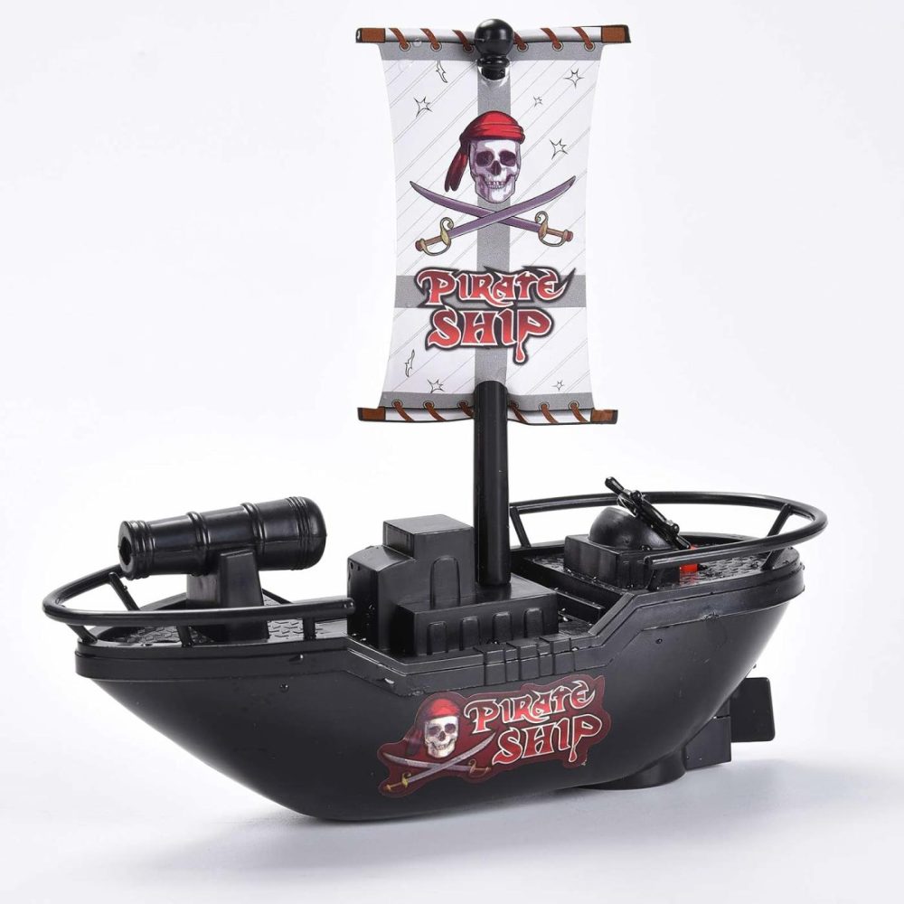 Pool Pirate Toy Boat Bath Toys – Children’s Toy Boat，Pirate Yacht Toy In Bath Tub  Gift For Kids Pool Toy，It Can Travel After Loading The Batteries  |  Bath Toys All Toys Bath Toys