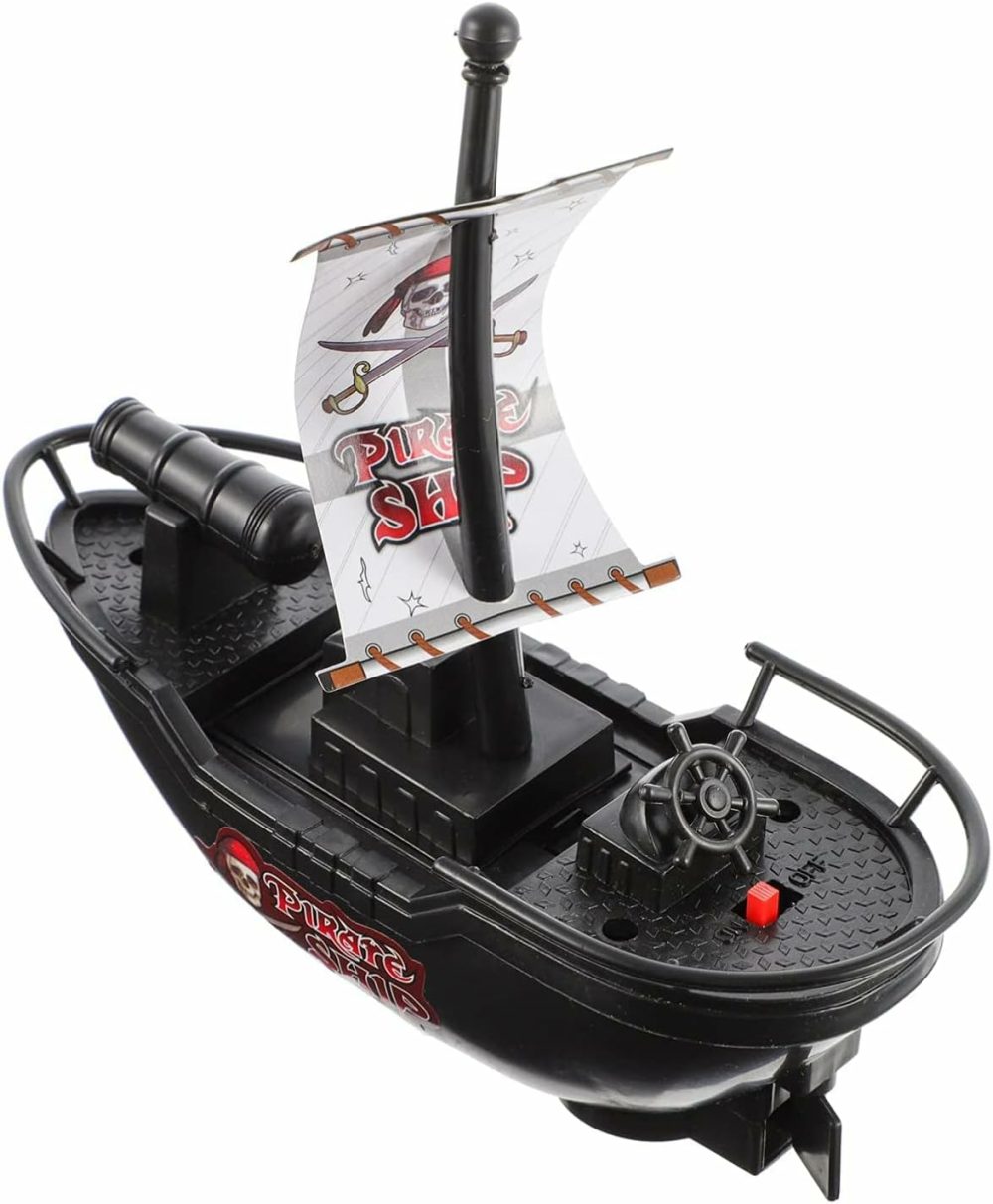 Pool Pirate Toy Boat Bath Toys – Children’s Toy Boat，Pirate Yacht Toy In Bath Tub  Gift For Kids Pool Toy，It Can Travel After Loading The Batteries  |  Bath Toys All Toys Bath Toys