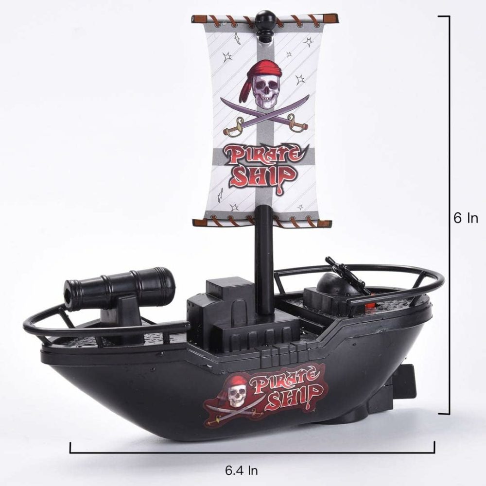 Pool Pirate Toy Boat Bath Toys – Children’s Toy Boat，Pirate Yacht Toy In Bath Tub  Gift For Kids Pool Toy，It Can Travel After Loading The Batteries  |  Bath Toys All Toys Bath Toys