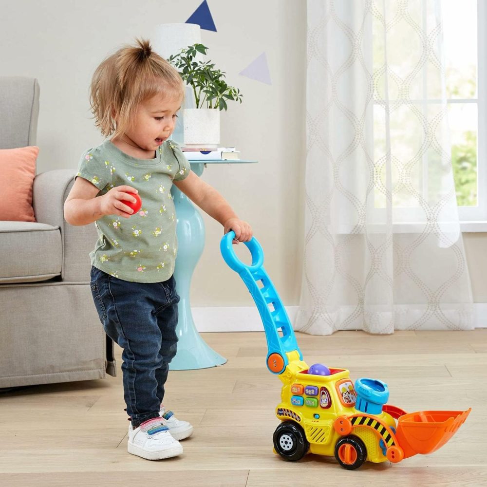 Pop-A-Balls Push & Pop Bulldozer,Yellow  |  Push & Pull Toys All Toys Push & Pull Toys