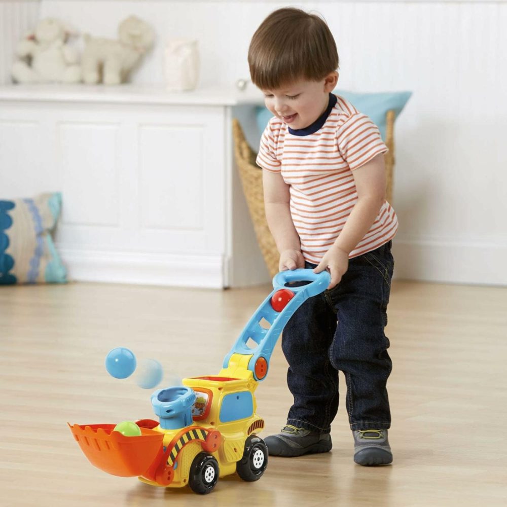 Pop-A-Balls Push & Pop Bulldozer,Yellow  |  Push & Pull Toys All Toys Push & Pull Toys