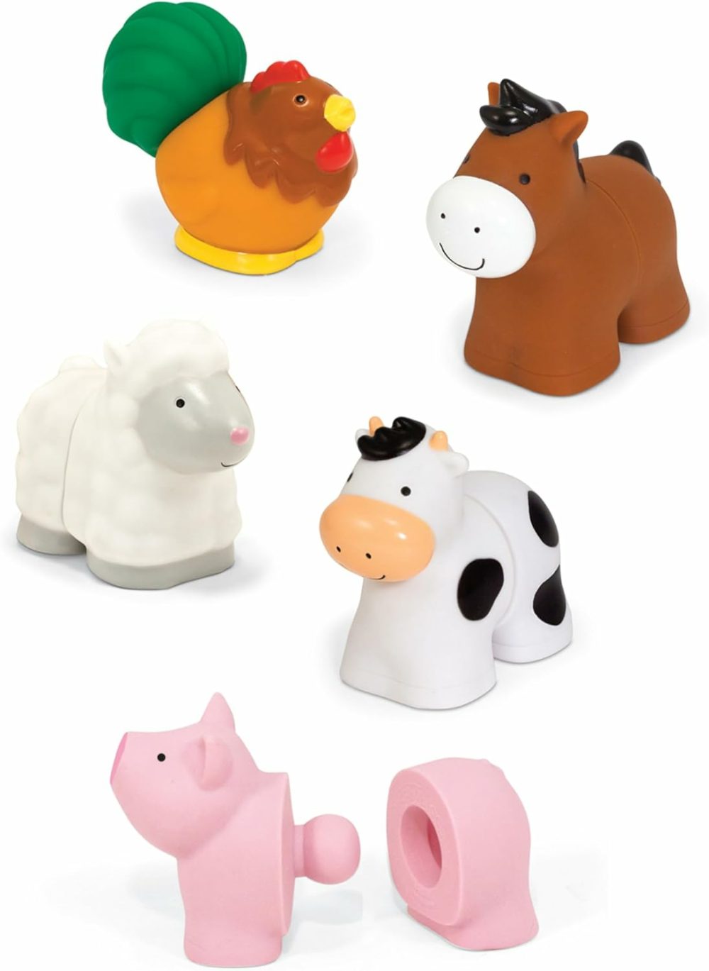 Pop Blocs Farm Animals Educational Baby Toy – 10 Linkable Pieces  |  Sorting & Stacking Toys All Toys Sorting & Stacking Toys