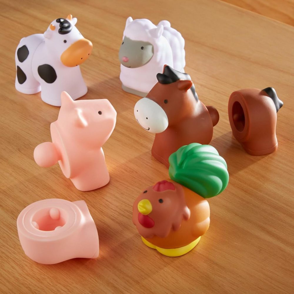 Pop Blocs Farm Animals Educational Baby Toy – 10 Linkable Pieces  |  Sorting & Stacking Toys All Toys Sorting & Stacking Toys