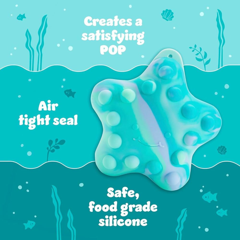 Pop Squish Mold Free Popping Baby Bath Toy  Squeezable Sensory Fidget Toy  Starfish  |  Bath Toys All Toys Bath Toys