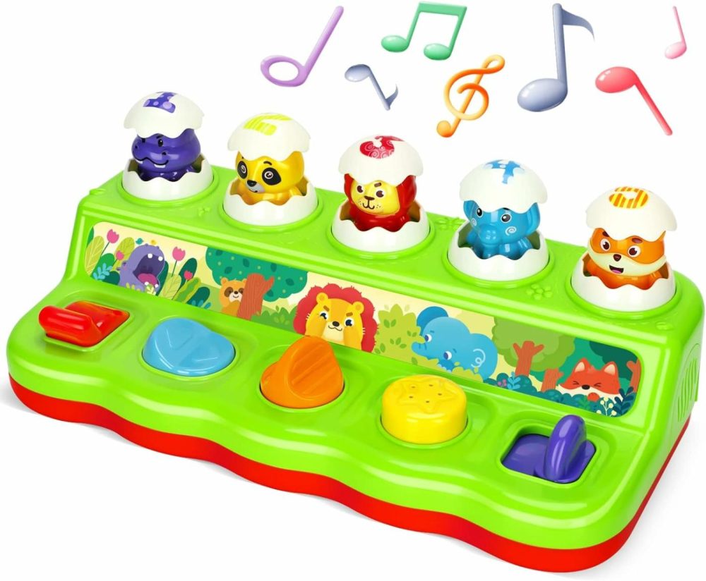 Pop Up Animals Toy With Music & Sound  Early Developmental Toy For 12-18 Months Baby  Infants & Toddlers,1 Year Old Girls & Boys  |  Musical Toys All Toys