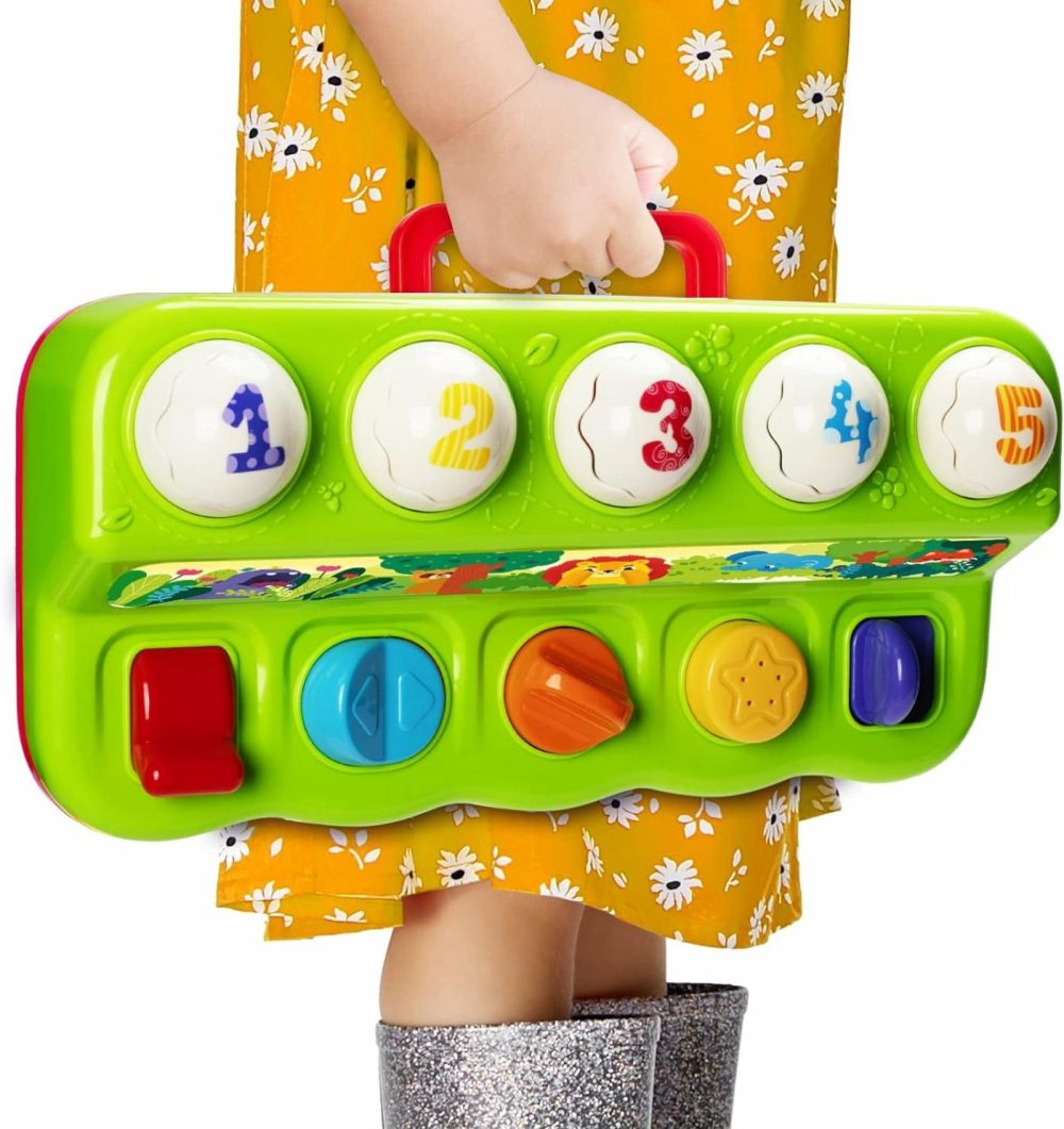 Pop Up Animals Toy With Music & Sound  Early Developmental Toy For 12-18 Months Baby  Infants & Toddlers,1 Year Old Girls & Boys  |  Musical Toys All Toys