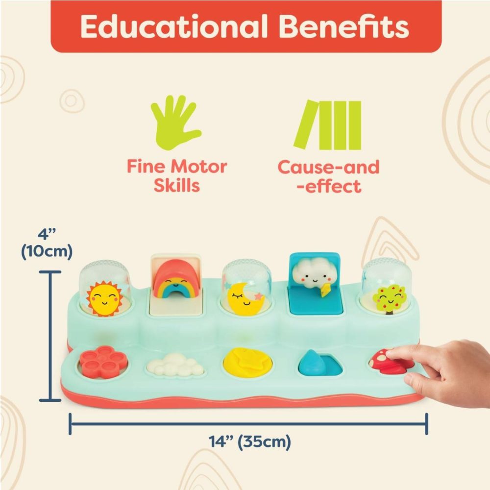 Pop-Up Buddies- Cause And Effect Play – Learning Toys For Babies – Interactive Toy With Sun  Rainbow  Star – 18 Months +  |  Musical Toys All Toys