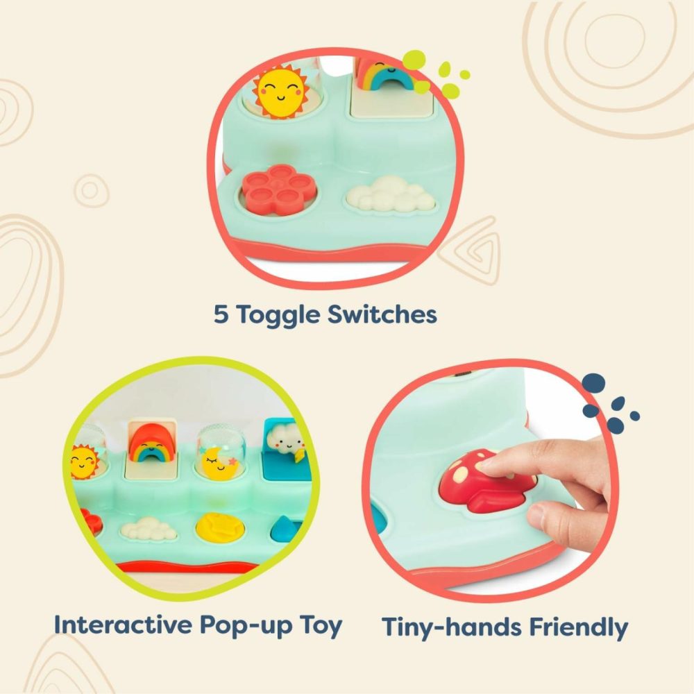 Pop-Up Buddies- Cause And Effect Play – Learning Toys For Babies – Interactive Toy With Sun  Rainbow  Star – 18 Months +  |  Musical Toys All Toys