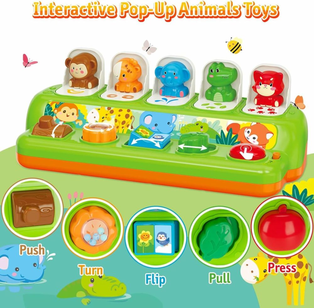 Pop Up Toys For 1 Year Old &12-18 Months Baby  Early Developmental Toys With Music & Sound  Interactive Sensory Toy For Toddlers  Boys & Girls  |  Musical Toys All Toys