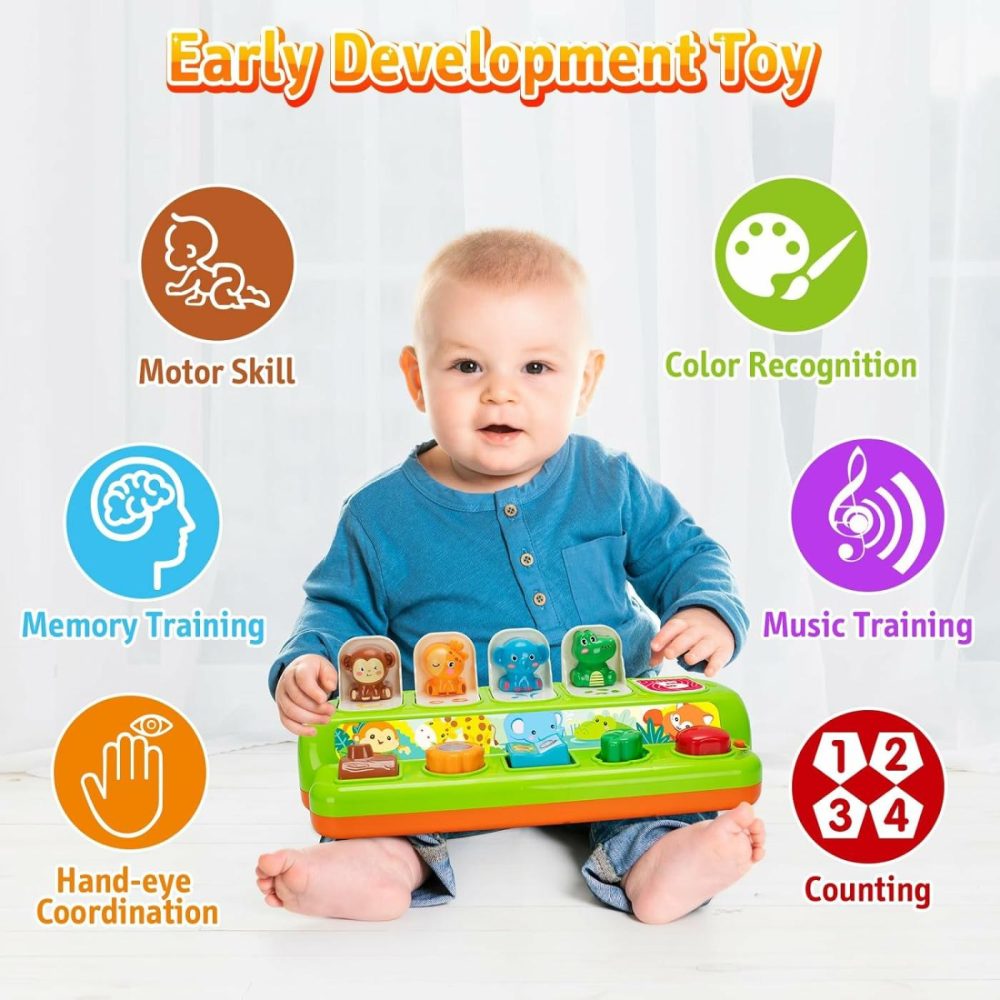 Pop Up Toys For 1 Year Old &12-18 Months Baby  Early Developmental Toys With Music & Sound  Interactive Sensory Toy For Toddlers  Boys & Girls  |  Musical Toys All Toys