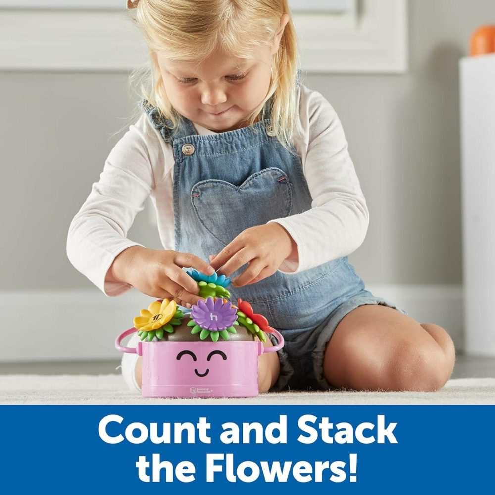 Poppy The Count & Stack Flower Pot – 15 Pieces  Fine Motor Skills Toys For Toddlers  Preschool Toys  Ages 18+ Months,Easter Basket Stuffers​  |  Sorting & Stacking Toys All Toys Sorting & Stacking Toys