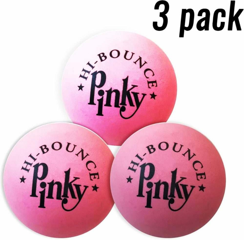 Premium Rubber Ball 3 Balls Pack Pinky Bouncy Ball Colorful Gift Box And Balls Combo Party Gift Supplies Solid Rubber High Bounce Pink Ball Wall Ball For Kids  |  Balls All Toys Balls