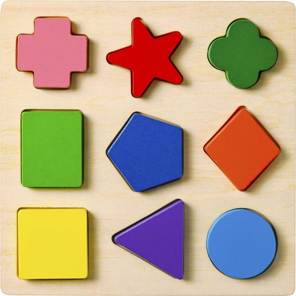 Preschool Colorful Wooden Shape Puzzle  |  Sorting & Stacking Toys All Toys Sorting & Stacking Toys