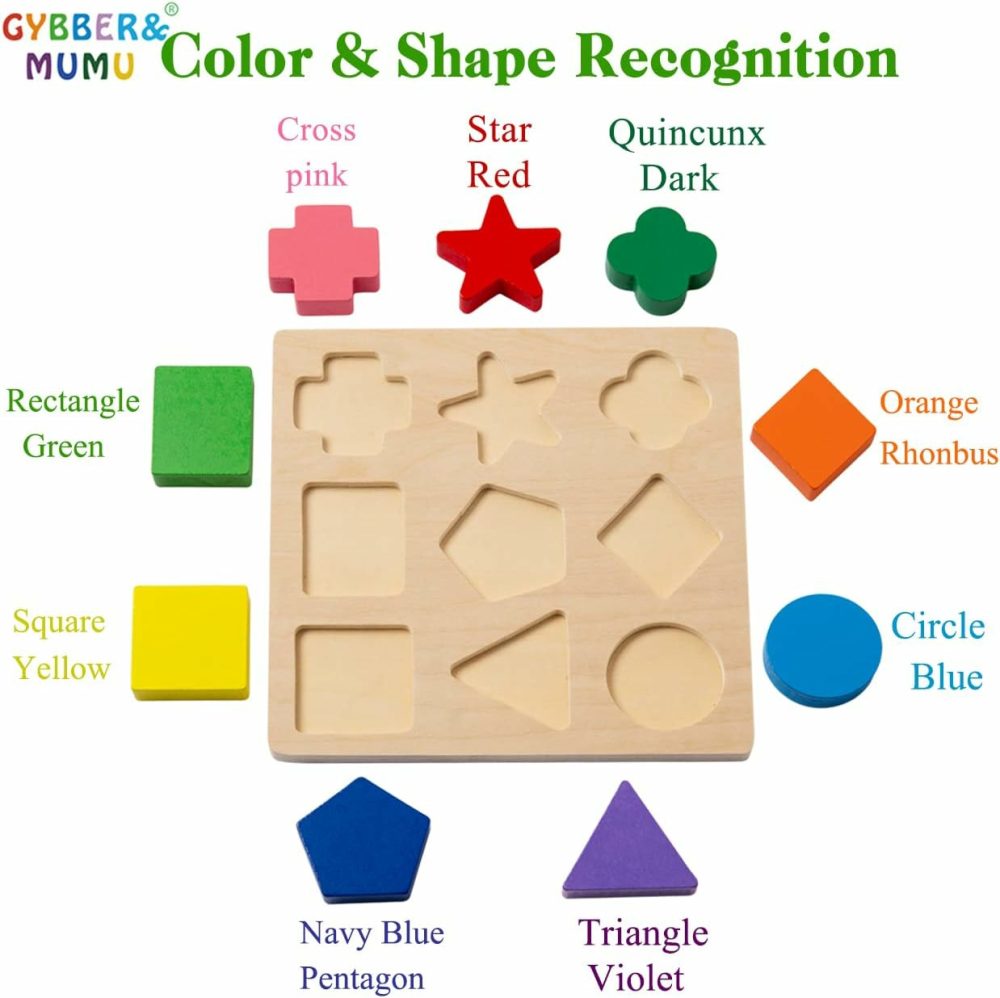 Preschool Colorful Wooden Shape Puzzle  |  Sorting & Stacking Toys All Toys Sorting & Stacking Toys