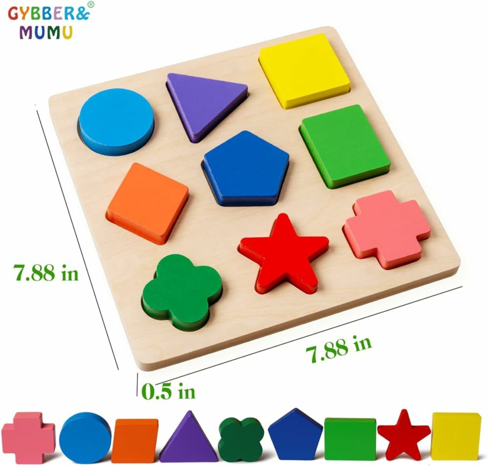 Preschool Colorful Wooden Shape Puzzle  |  Sorting & Stacking Toys All Toys Sorting & Stacking Toys