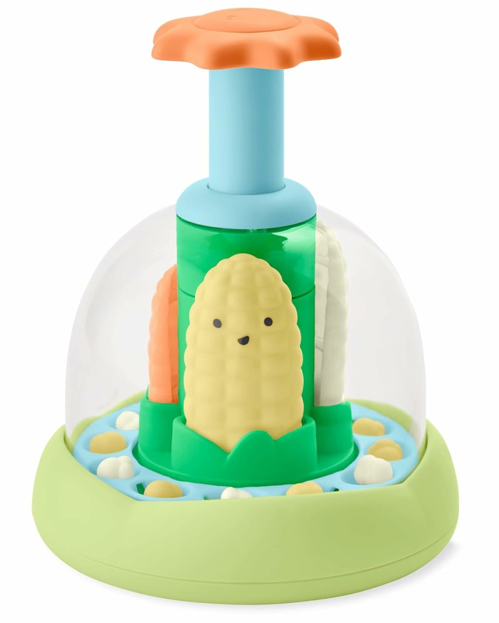 Press & Spin Baby Toy  Farmstand What’s Poppin Corn Spinner  |  Spinning Tops All Toys Corn Spinner