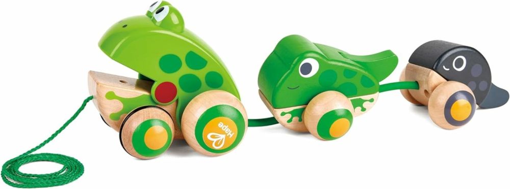 Pull Along Frog Family With Anti-Rollover Wheels  Toddler Push And Pull Toys  |  Push & Pull Toys All Toys Push & Pull Toys