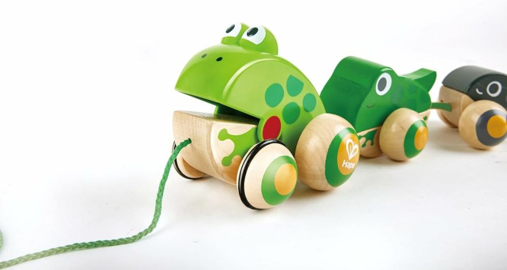 Pull Along Frog Family With Anti-Rollover Wheels  Toddler Push And Pull Toys  |  Push & Pull Toys All Toys Push & Pull Toys