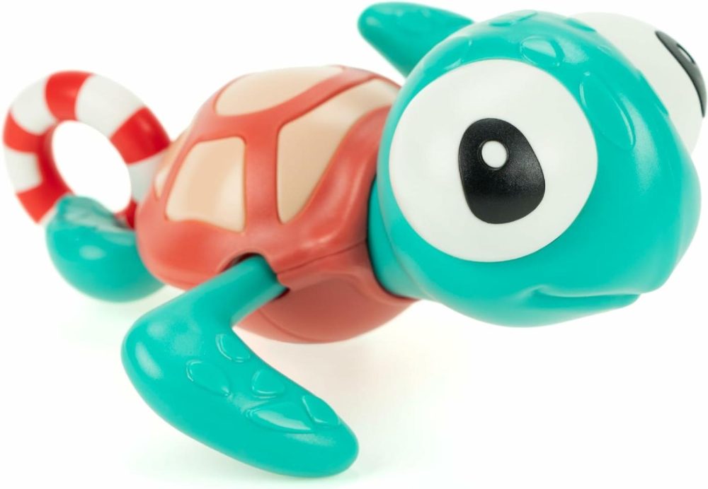 Pull-String Swimming Sea Friends Bath Toy For Kids (Turtle With Swim Ring)  |  Bath Toys All Toys Bath Toys